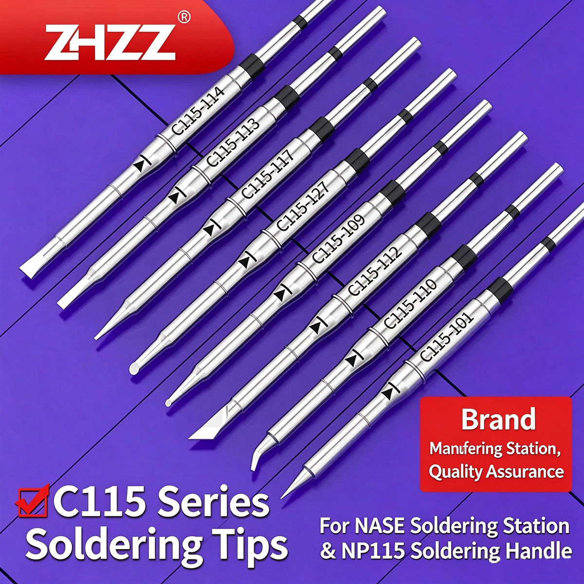 C115 Nano Soldering Iron Station - Ujung Solder C115, C115-113 107 120