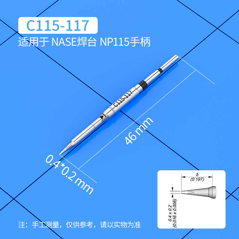 Ujung Solder C115, C115-113 10 - C115 Nano Soldering Iron Station ulasan dan harga